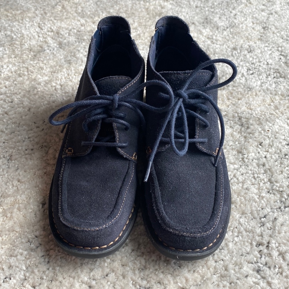 Clarks Bendables Navy Suede Chukka Boot Size 7